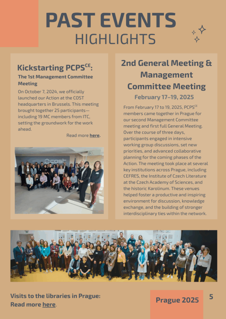 PCPSce Newsletter - Issue #1 | 2025
